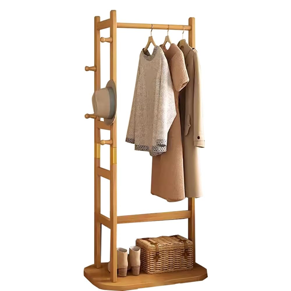 FGXHHS Sturdy Coat Rack with Shoe Sto, Hall Tree for Hallway & Office, Easy Assembly, Industrial Design, 40/60/80/100CM, Max Load 100kg, Stand nizer