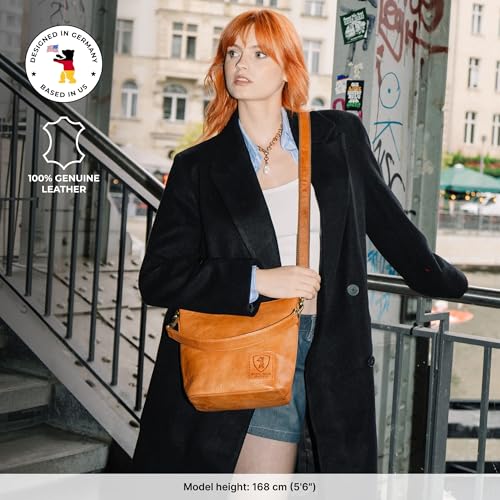 Bolso de cuero vintage pequeño para mujer miniatura 3