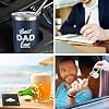 Kolewo4ever 9 Pieces Dad Gift Set Best Dad Gifts for Father, Men with Tumbler Mens Socks Mens Baseball Cap Key Chain Card for Men Father Papa Christmas Gifts from Son Daughter (Navy Blue)