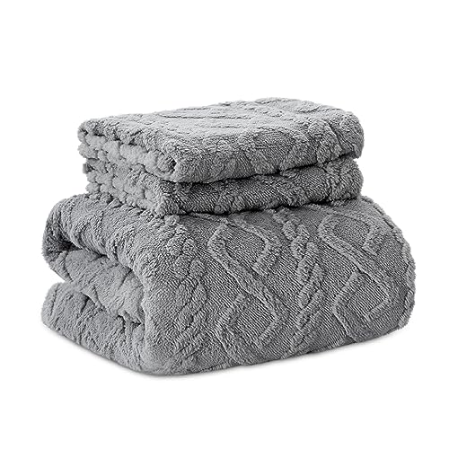 Bedsure USB2BB24202GQU Fluffy Comforter Cover Set - Faux Fur Duvet Cover Queen Size thumb #6