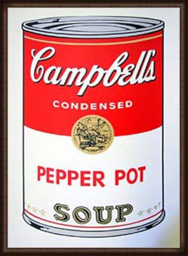 額装品 アンディ・ウォーホルキャンベル缶 サンデー・B・モーニング