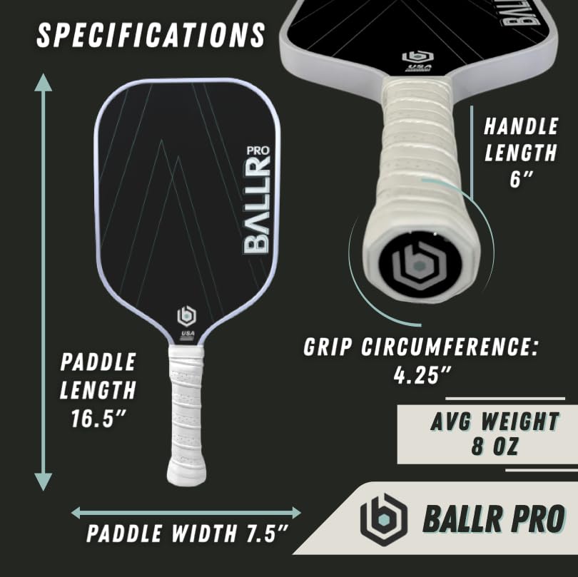 Amazon.co.jp: BALLR プロピックルボールパドル 未加工T700