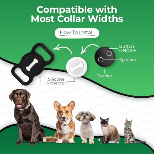 Romansei Smart Pet Tracker, Dog Tracker With Collar Holder, Smart Tag For Seamless Location Tracking, Work With Find My, Not Gps Tracker thumb #3
