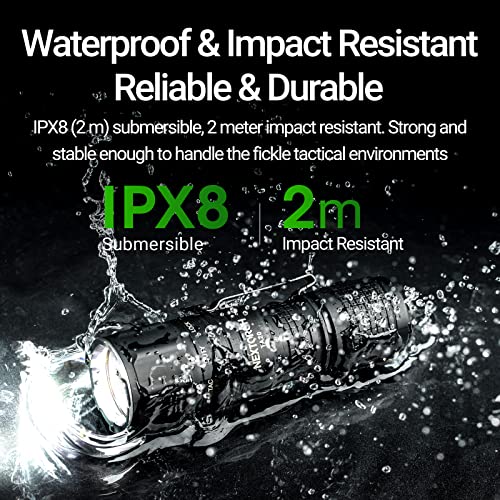 Nextorch 1000 Lumens Tactical Flashlight High Lumens Tri-Mode Rechargeable Mini Led Flashlights Compact Edc Warning Torch Ta20 With Fr1 #TOP6