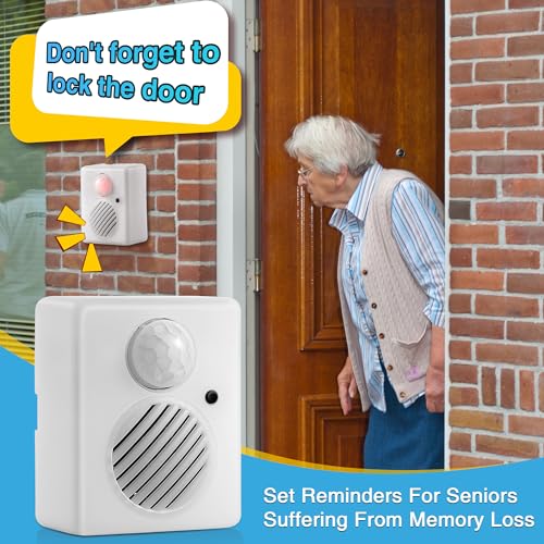 Enhon-Motion-Activated-Sound-Voice-Player-with-USB-Cable-Battery-Powered-Motion-Sensor-Alarm-Download-Your-Own-Audio-Files-about-Christmas-Music-Shop-Security-Reminder-Drive-Out-Animals