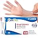 Care Plus Disposable Vinyl Gloves, Powder Free, Clear, Latex Free, Allergy Free, Extra Large, 100 Gloves In A Box