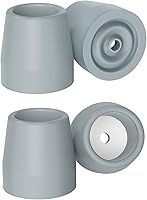 Vista 9 de supregear Puntas para caminar (paquete de 4), puntas de repuesto de goma resistente de 1 1/8 pulgadas para caminante, cómoda, silla de ducha, banco