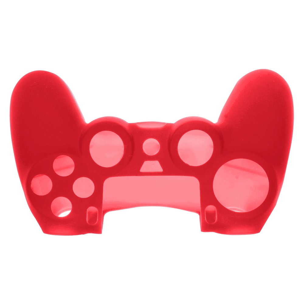 [2 Pack] SlickBlue Flexible Silicone Protective Skin Case For Sony PS4 Game Controller - Red [PlayStation 4]