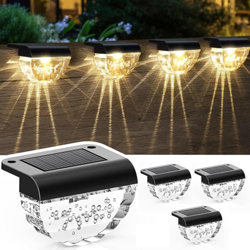 Auting Solarlampen für Außen, 4 Stück Wegbeleuchtung 2 Modi LED...