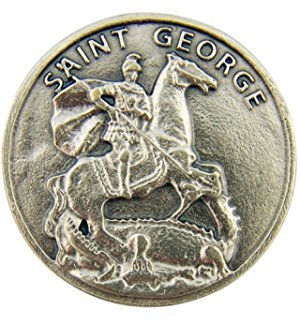 St Joseph's Catholic Giftshop On Amazon St George Pocket Token. Saint George Medal Patron Saint Of England.perfect For Your Pocket, Wallet Or Purse.
