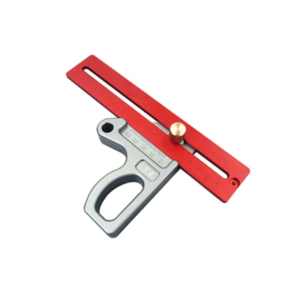 200/300/400mm 45 Degree Ruler Aluminum Marking Height Woodworking Scriber Scribe Gauge Measuring Tool