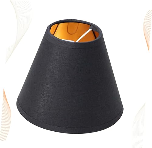 Miniatura 9 de OSALADI Pantalla de tela de barril de 3 piezas, pantalla de barril para lámpara negra, decoración del hogar, lámpara de pie, pantalla de tela para