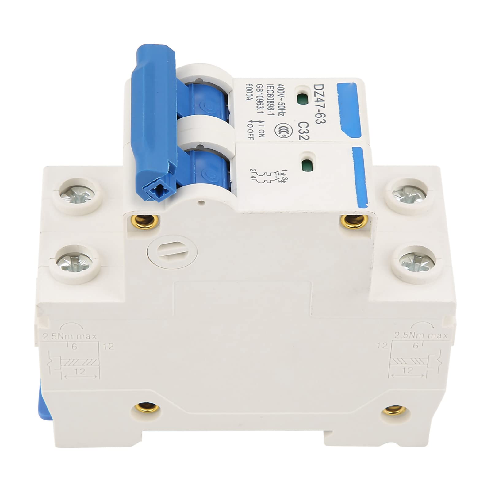 Interruttore automatico a corrente residua con protezione da sovracorrente Bticino GC8813AC32, 2 poli, 32A Tipo C, | RS