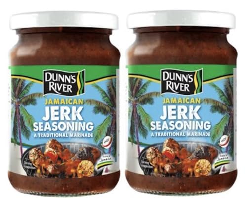 Dunns River Jamaican Jerk Seasoning (Hot) 300g | Pack of 2 | Traditional Marinade | Premium Seasoning.