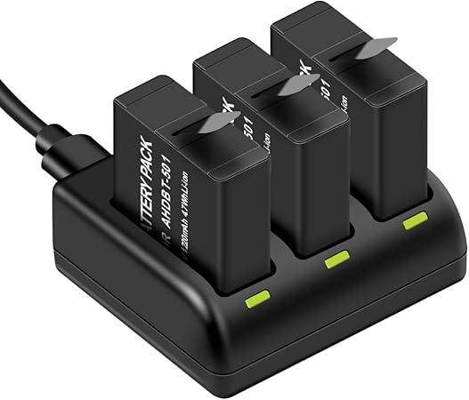 Amazon Zonhood Goproバッテリー Gopro Hero 7black Hero 6 Hero 5 Gopro Hero 1220mah 互換バッテリー 3個 充電器 3個同時充電 Micro Usb Type C 急速充電可能 カメラ用充電器 通販