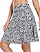 KORALHY Golf Skorts Skirts for Women with Pockets, Knee Length Athletic Tennis Skort Sports Double Layered Fashion Printing Comfortable Workout Skorts Inner Shorts Floral L