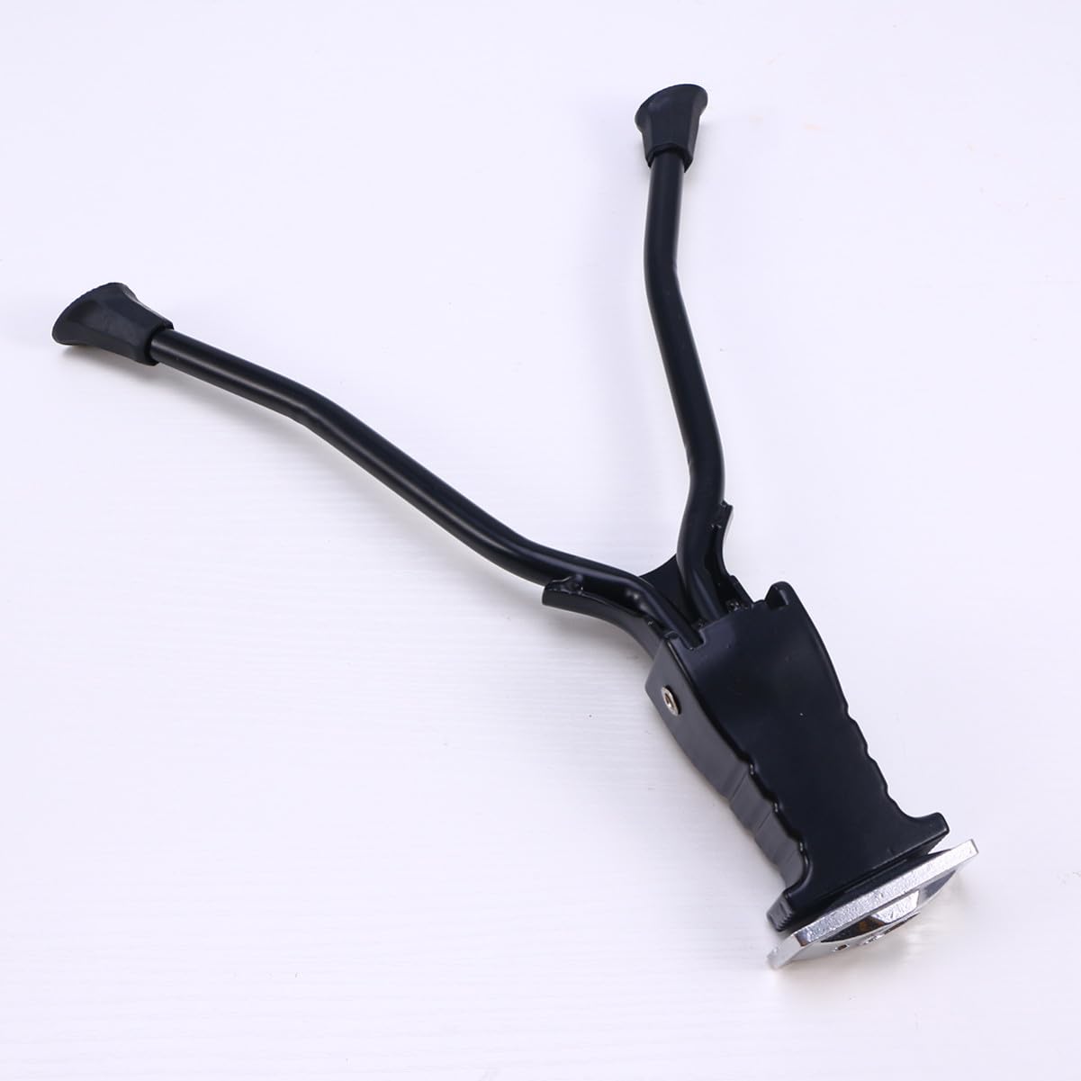 Béquille de Vélo à Double Jambe Noir en Métal, Support Central
