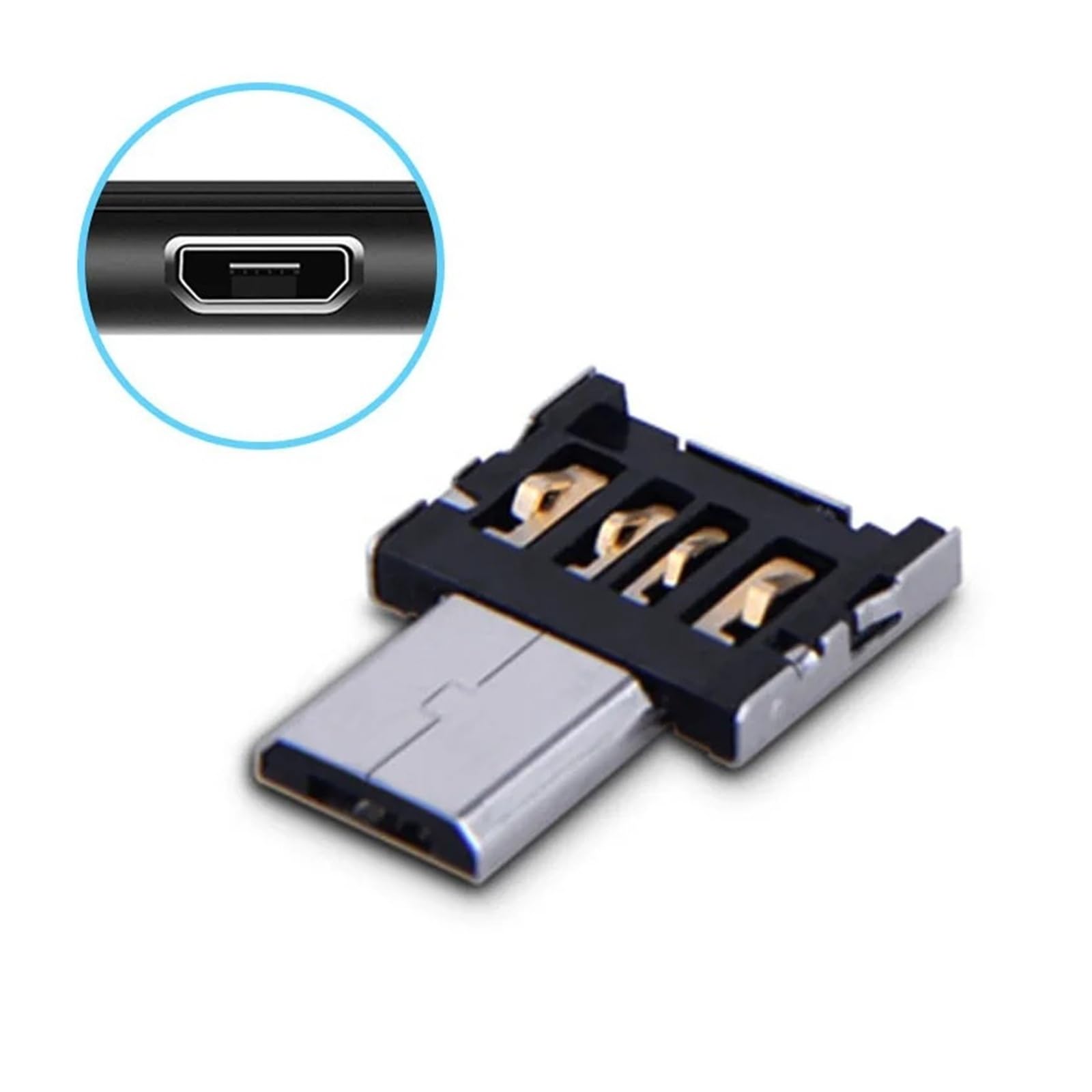 Adaptador USB C a USB tipo C OTG Cable para MacBook Android Phone (tipo C, 10 piezas)