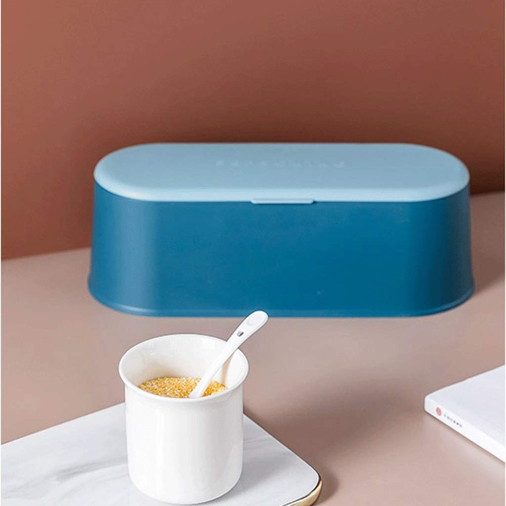 XYNSNDB GaRcan Juego de Caja de condimentos para Especias, Sal, azúcar, vinagrera, Recipiente para Cocina, Botellas de condimentos de Acero Inoxidable con Tapa (Color: B) (A)