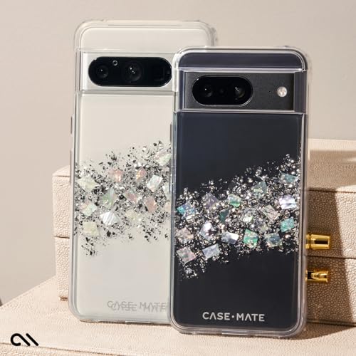 Case-Mate Google Pixel 8 Pro Case - Touch of Pearl [12ft Drop Protection] [Wireless Charging Compatible] Luxury Cover w/Cute Bling Sparkle for Google Pixel 8 Pro 6.7", Anti-Scratch, Shockproof, Slim by Case-Mate - Used condition - Image 6
