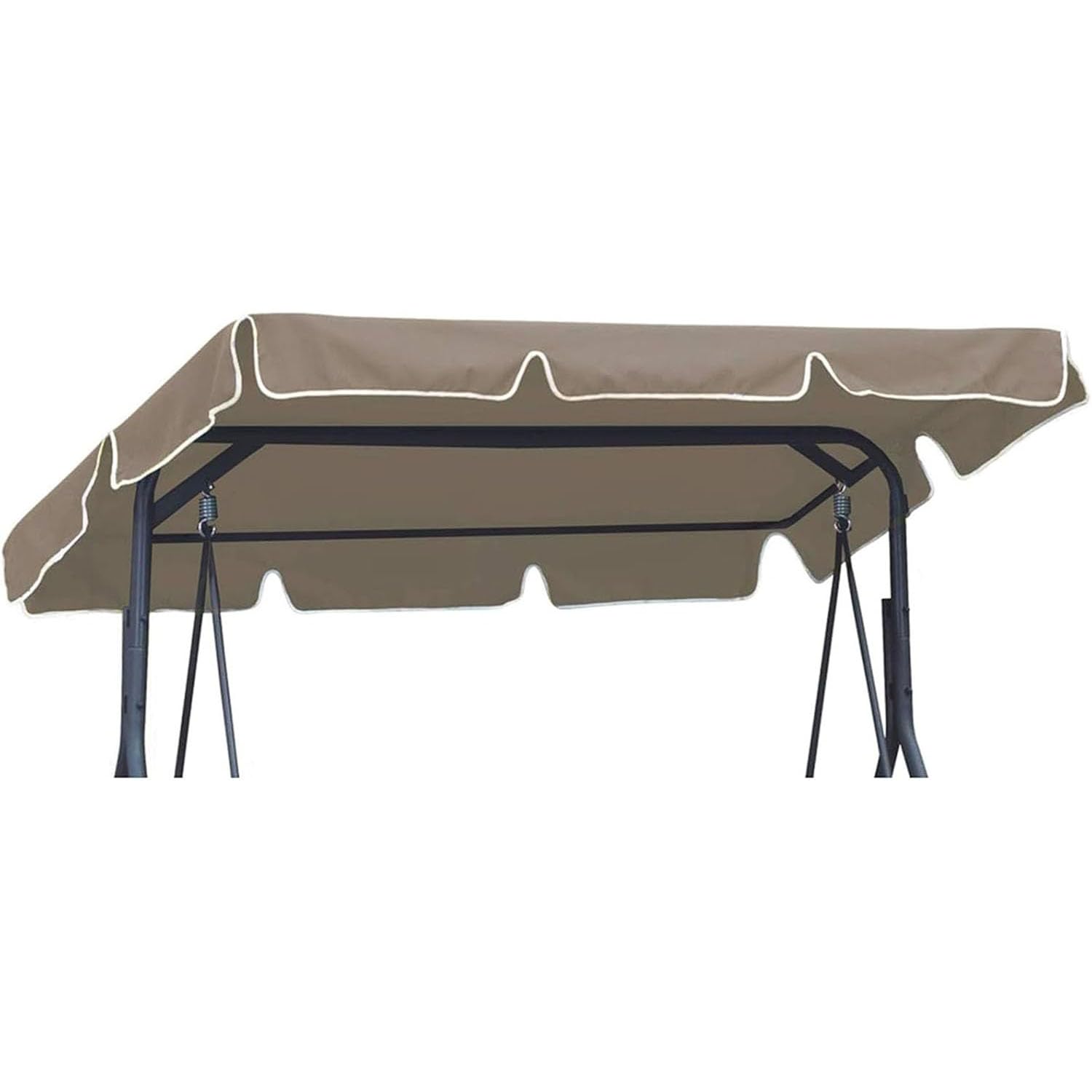 Swing Chair Canopy Replacement Cover for 2/3 Seater Swing Chair Protects Against Water and Dirt Oxford Cloth Swing Roof Sunshade Patio Furniture Protecto,04,249x185x18cm