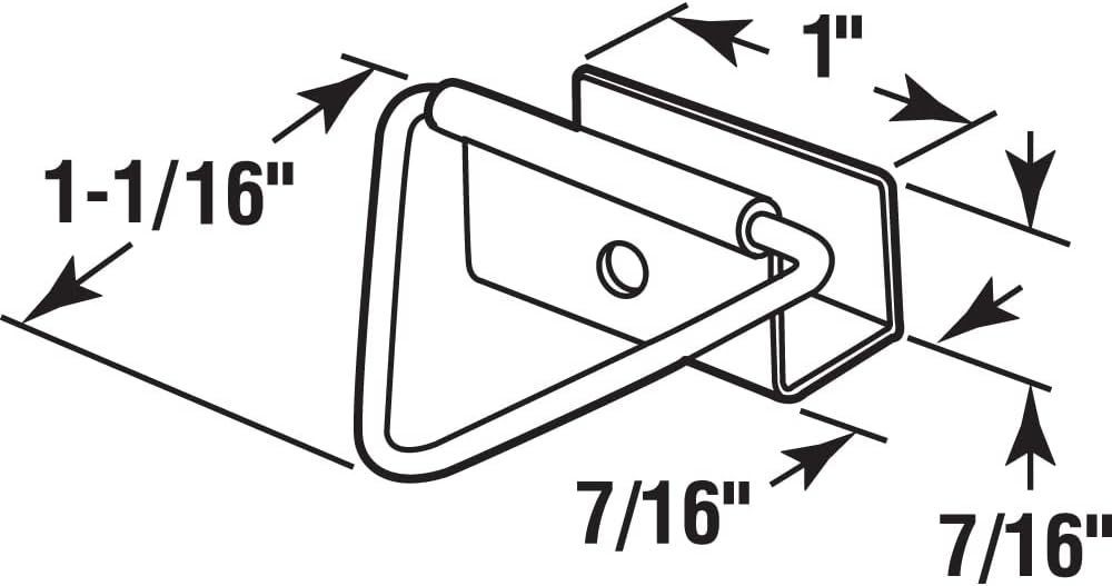 Prime-Line PL 15571 Bottom Latches, 7/16 In., White (25 Pack)