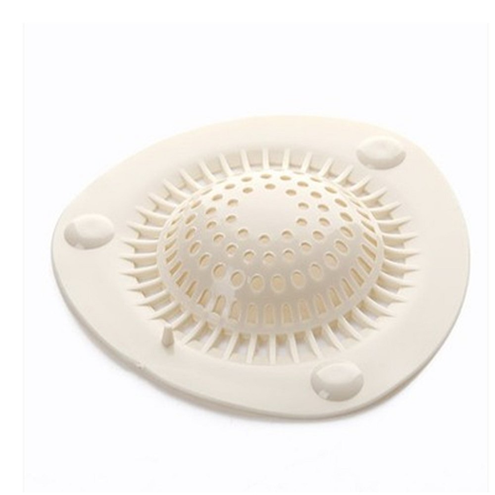 EveryfitSilicone Drain Stopper Sewer Drain Filter Protector Bathroom Sink Bathtub Drain Cover Hair Catcher Vegetable Sink Filter Kitchen Sink Strainer (Large)