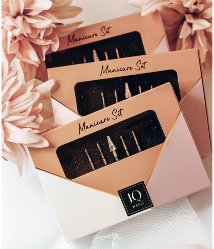 IQ NAILS Expert Nail Drill Bits Set, Professional Grade Tools for Nail Technicians, Highly Durable - Image 2