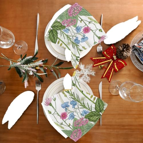 Servilletas de Tela Qilmy Wildflower 4 uds 20x20 pulg miniatura 4