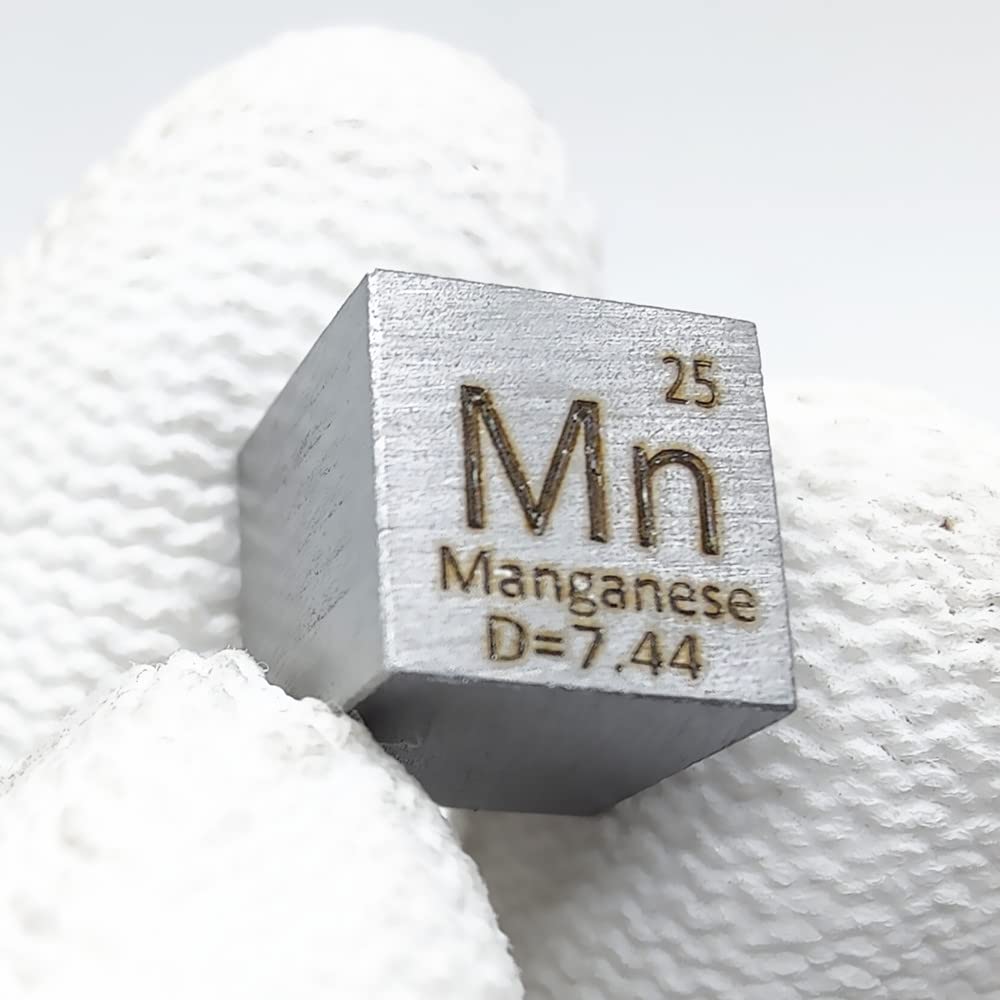 Pure Metal Manganese 10mm Density Mn 99.97% Cube for Element