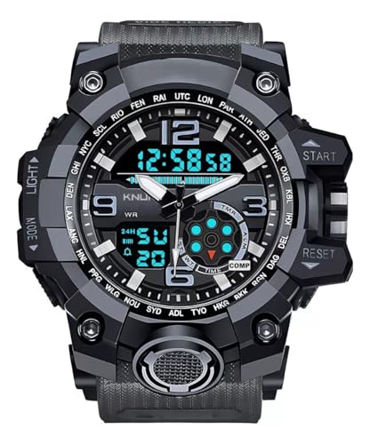 Relógio Lukesports Masculino Militar Digital e Analogico (Preto)