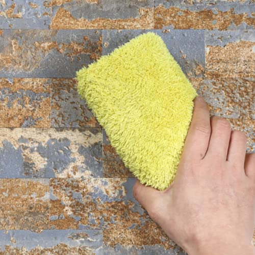 Kasaro Retro Peel And Stick Backsplash Tile, Rust Stone Classic Stick On Wall Tiles, Self-Adhesive Aluminum Backsplash For Kitchen, Bathroom, Fireplace, Bedroom, Rectangle (10 Pieces) #TOP6