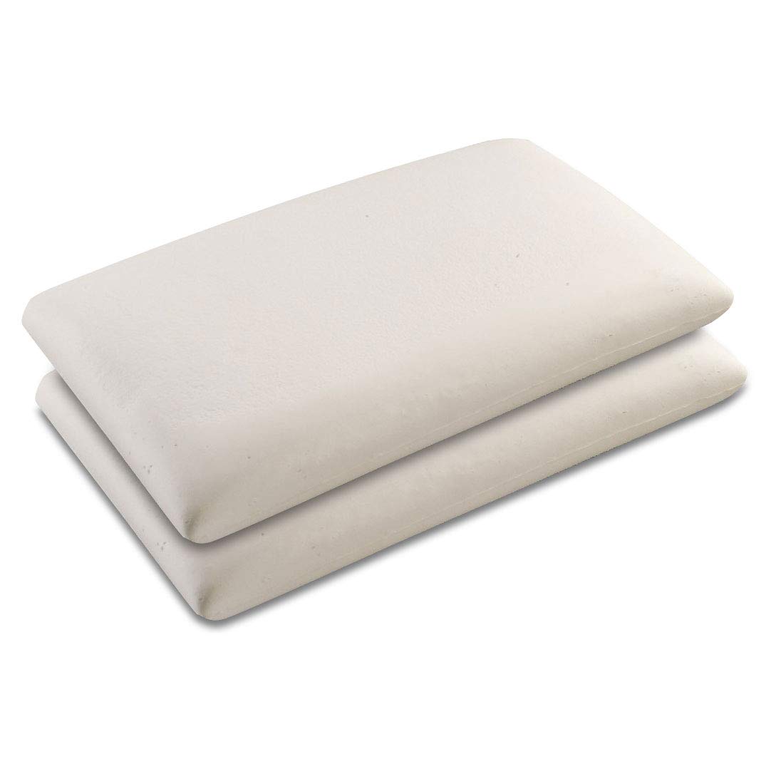 Baldiflex Emporio - Coppia di Cuscini in Memory Foam, Modello Saponetta, Fodera in Aloe Vera