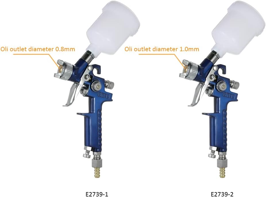 Spray-Machine,1.0mm Mini HVLP Air Sprayer Airbrush Kit Paint Spraying Tool Gravity-Feed Air Brush Set Auto Car Painting for Repairing