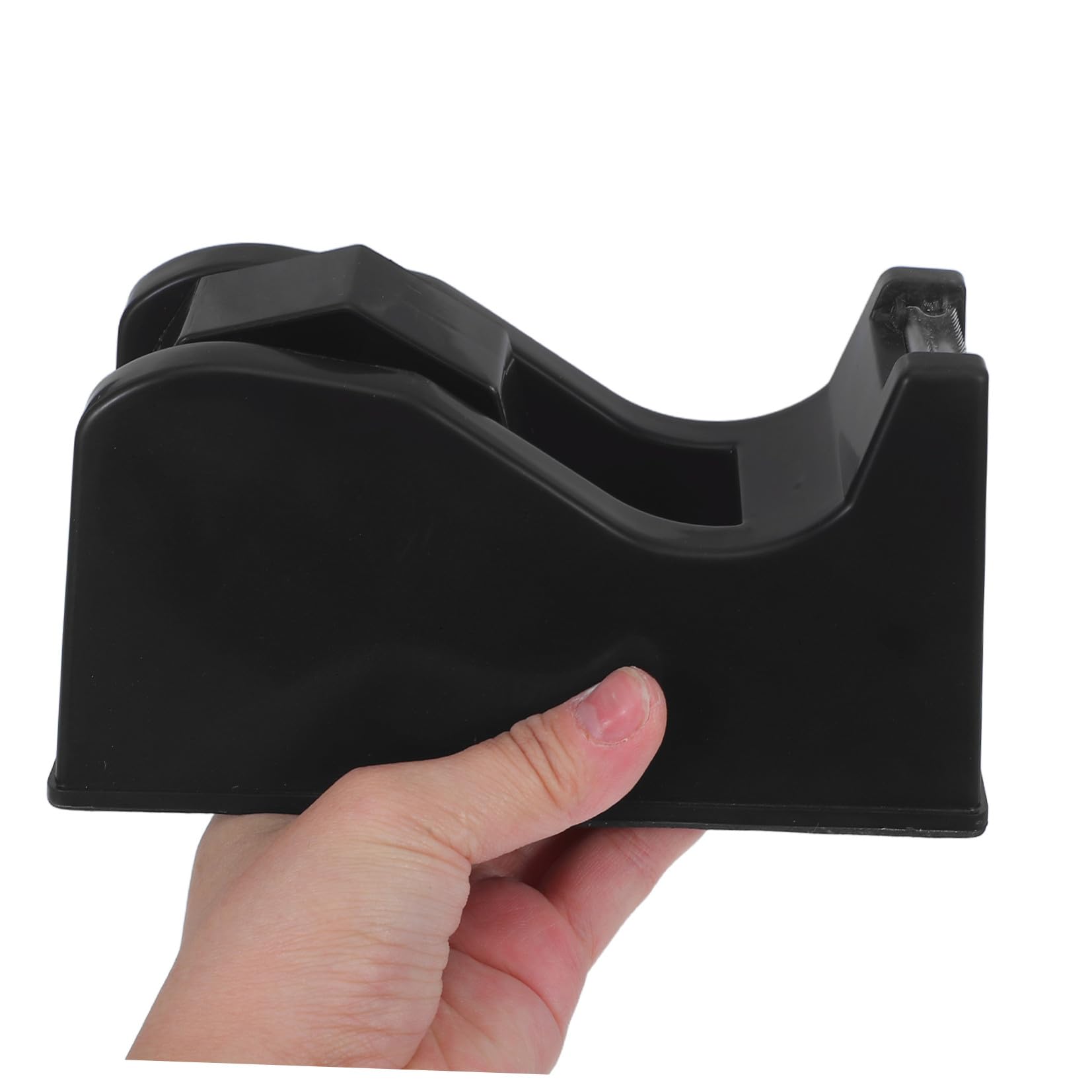 PACKOVE 2 Pezzi Dispenser Nastro Adesivo Doppio Uso per Pezzi Piccoli e Grandi con Base Antiscivolo e Taglio Preciso, per Materiali Artigianali e Lavoro da Scrivania