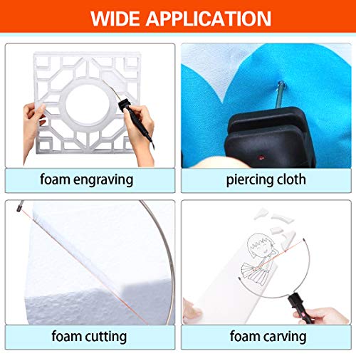 Foam Cutter, Genround 572°F Hot Wire Foam Cutter and Hot Knife Set, Styrofoam Cutter Foam Cutting Tools for Styrofoam, PU Foam, PE Foam, EVA Foam Cutting, Carving and DIY Arts Crafts