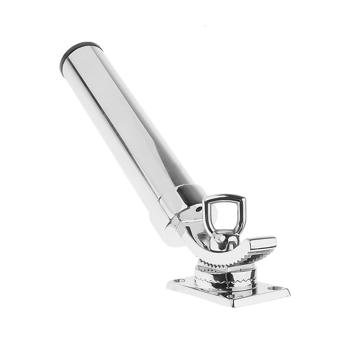 LIVASH Porte-Canne a Peche pour Bateau Porte-Canne a Peche reglable Porte-Canne a Bateau Argent