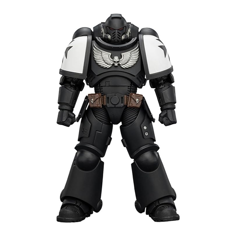 JOYTOY Warhammer 40,000 1/18 Action Figure Black Templars Intercessor with Bolt Rifle, Bolt Pistol and Chainsword Collection Model Birthday gift