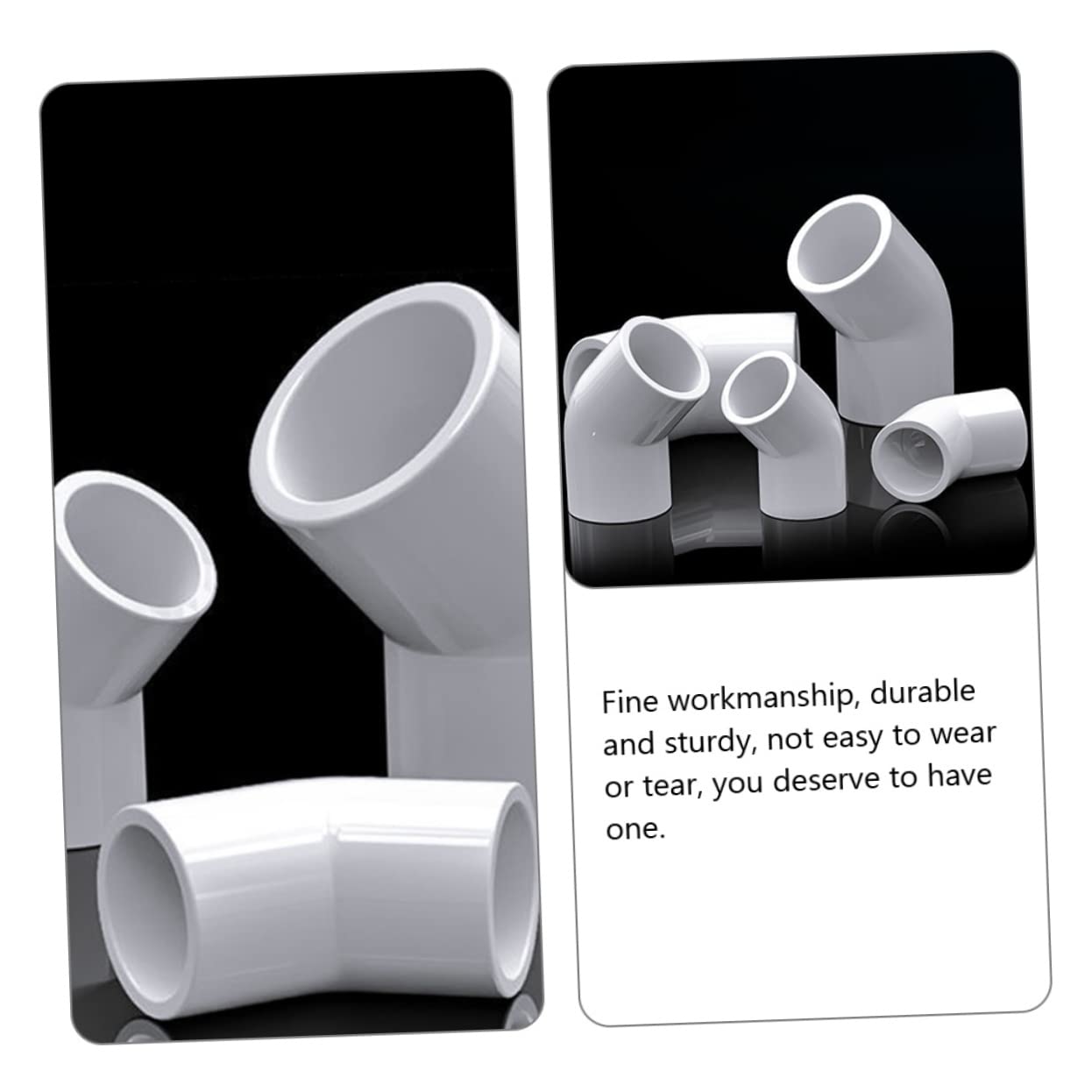 PRETYZOOM 3 Set Connettore Angolare Pvc Per Applicazioni E Giardinaggio Resistente E Facile Da Installare 10 Pezzi*3