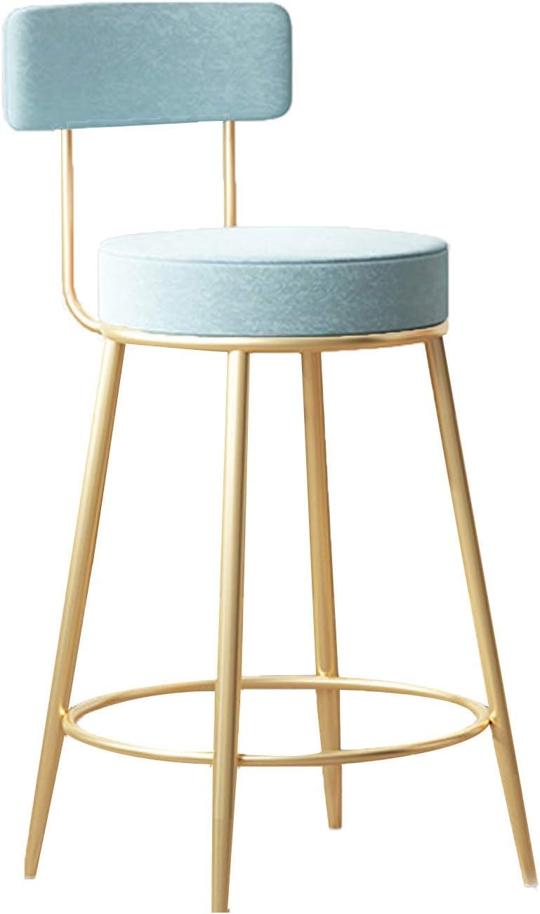 Sponsored Ad - Velvet Bar Stools Seating for Home and Office Stylish Counter Stools Accent Chairs for Dining, Kitchen, Cafe, Restaurant Seat and Back with Elegant Breakfast Counter (75 CM, Sky Blue)