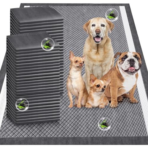 Gimars Upgrade Odor Control 4XL 36×36 Extra Large Thicken 9 Layers Extra Absorbent Charcoal Pee Pads for Dogs Leak Proof Dog Training Pads Quick Dry 30 Counts