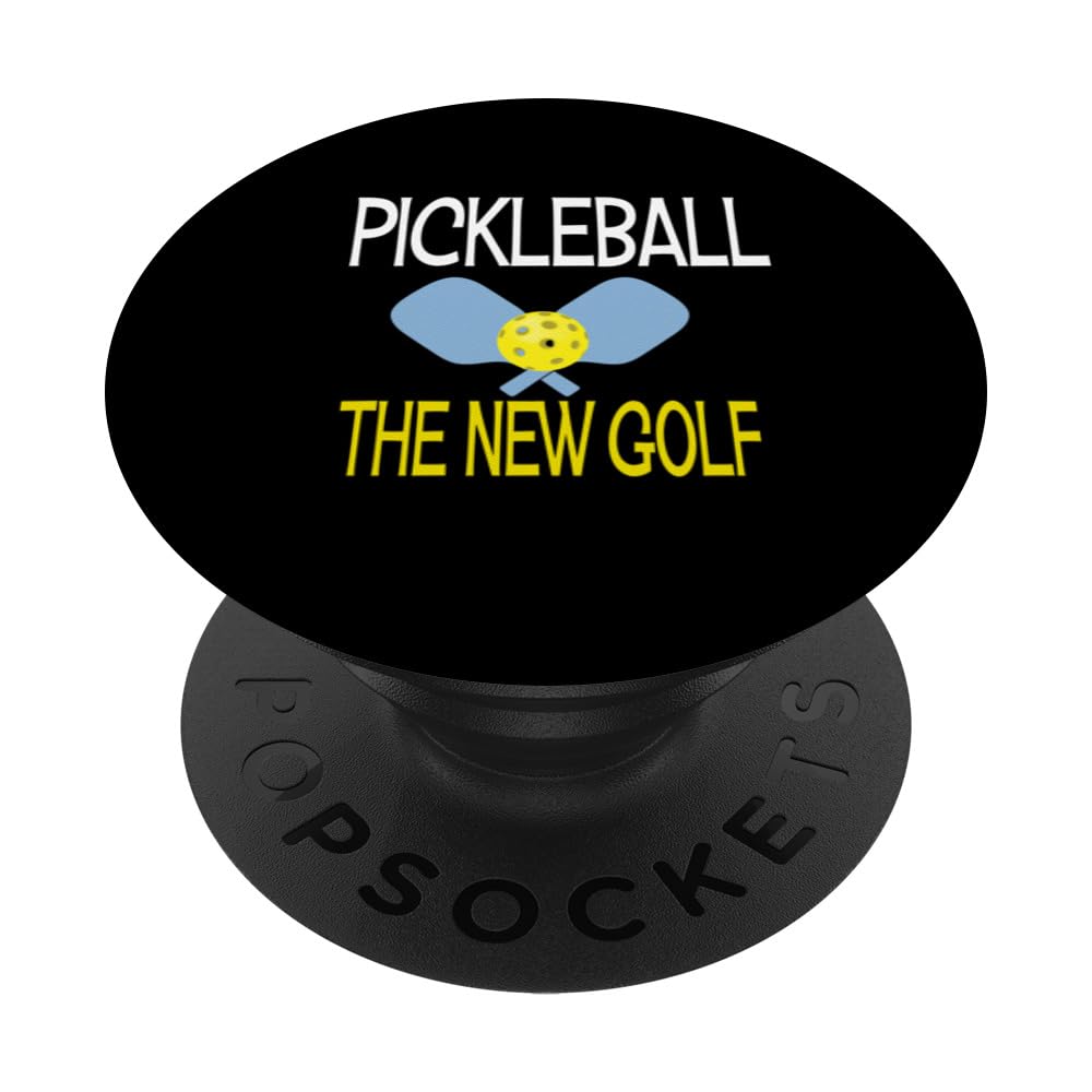 PICKLEBALL The New Golf Seniors Pickle Ball Funny Retired PopSockets Swappable PopGrip