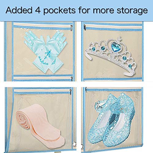Zilink Dance Costume Garment Bag with Zipper Pockets and Handles for Children Dance Competition Carrying and Closet Storage