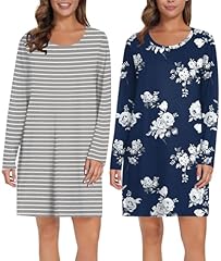 Grey Striped&blue Floral