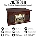 Victrola The Quincy 6-in-1 Bluetooth Record Player & Multimedia Center with Built-in Speakers – 3-Speed Turntable, CD & Cassette Player, AM/FM Radio, Wireless Music Streaming (Espresso)