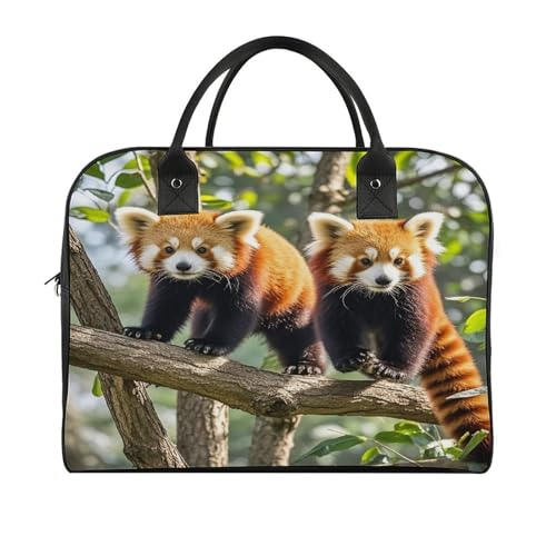 Maletín para portátil Red Pandas con correa ajustable miniatura 3