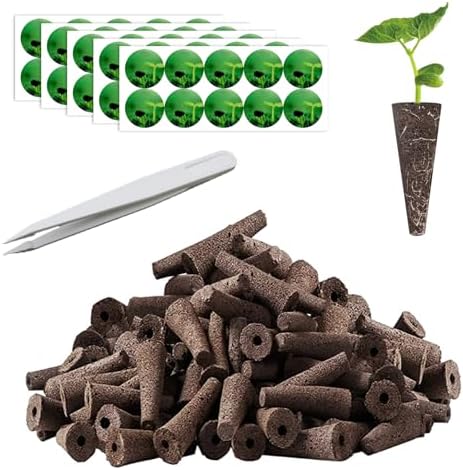 100pcs Seed Pod Kit for Aerogarden, Grow Anything Kit with 50pcs Grow Sponges, 50pcs Pods Labels, Hydroponics Pods Repla...
