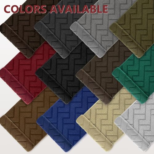 Image of hicorfe Kitchen Runner Rug,20 inchx48 inch+20 inchx32 inch Kitchen Set,Non-Slip Kitchen Mat