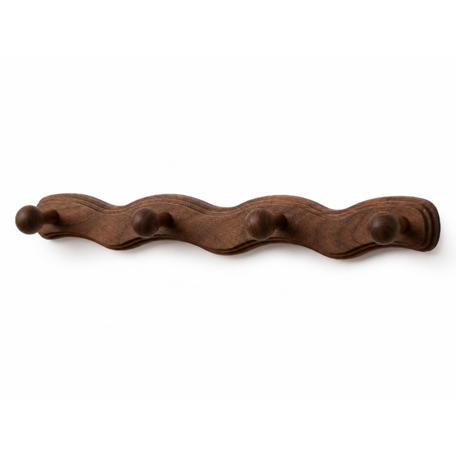 Gancio da Parete Appendiabiti Portabiti Portacappotti Portaborse in Legno con Sei Rotondi E Motivo Scultoreo Adatto per Ingresso Corridoio Cameretta Salotto, style to 1