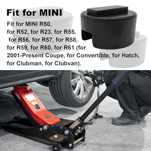 Image of Car Lifting Jack, Slotted Rubber Jack Pad Compatible with for BMW 1 3 4 5 Series Lifting Wear-Resistant Support Chassis, Repair Tool Frame Protector (2 Pack)